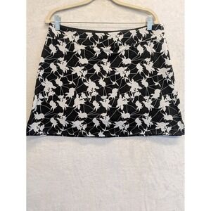 Tranquility by Colorado Clothing Black and White Floral Skort